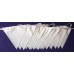 10m White 1 Ply Fabric Bunting
