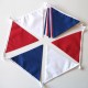 10m Red White Blue Fabric Bunting